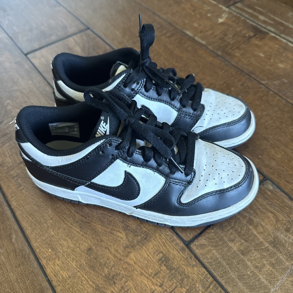 Nike Dunk Low Panda Size 5Y Black White CW1590-100 Grade School